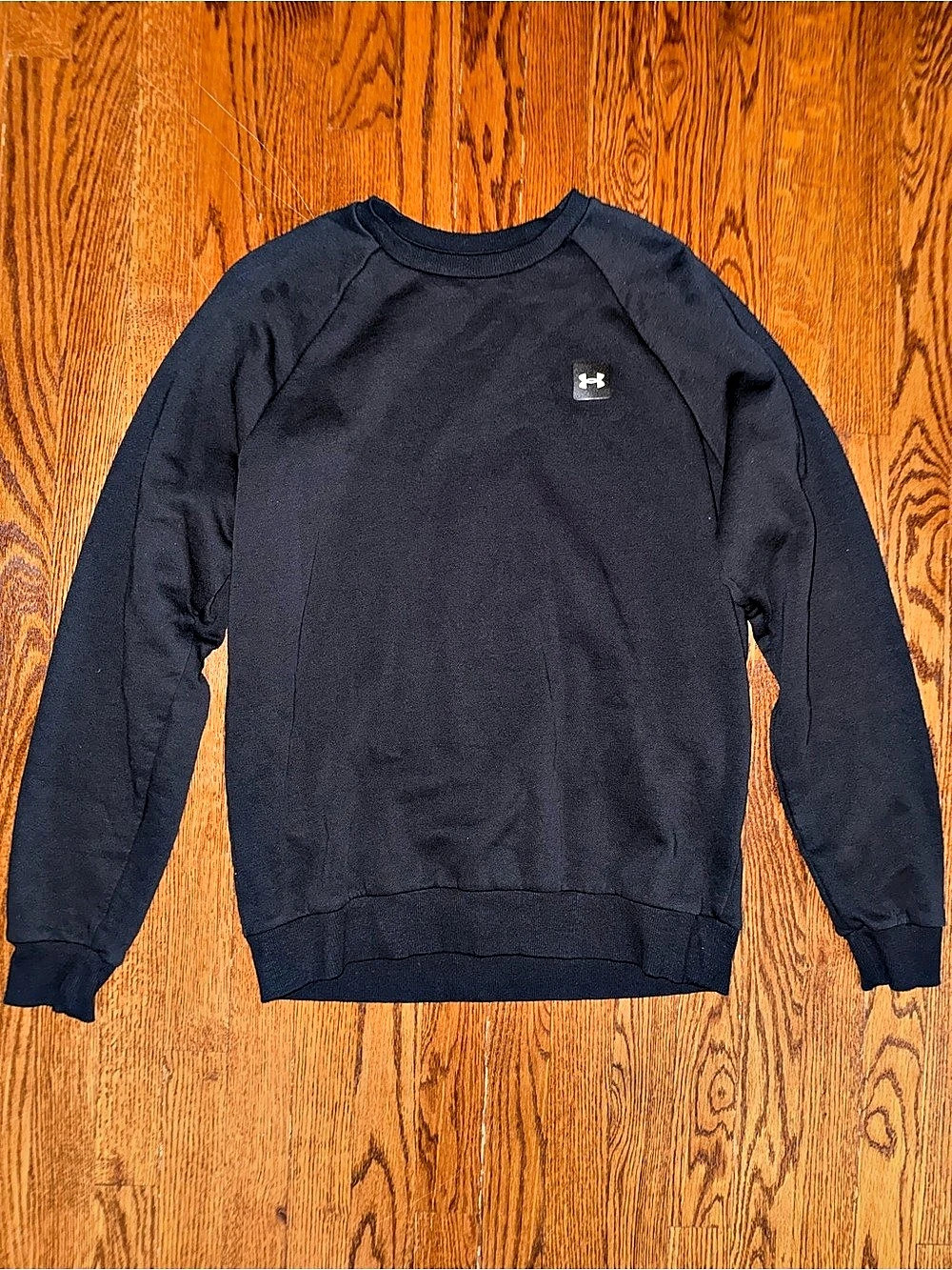 Under Armour Icon Fleece Crew-Neck Sweatshirt Black Medium